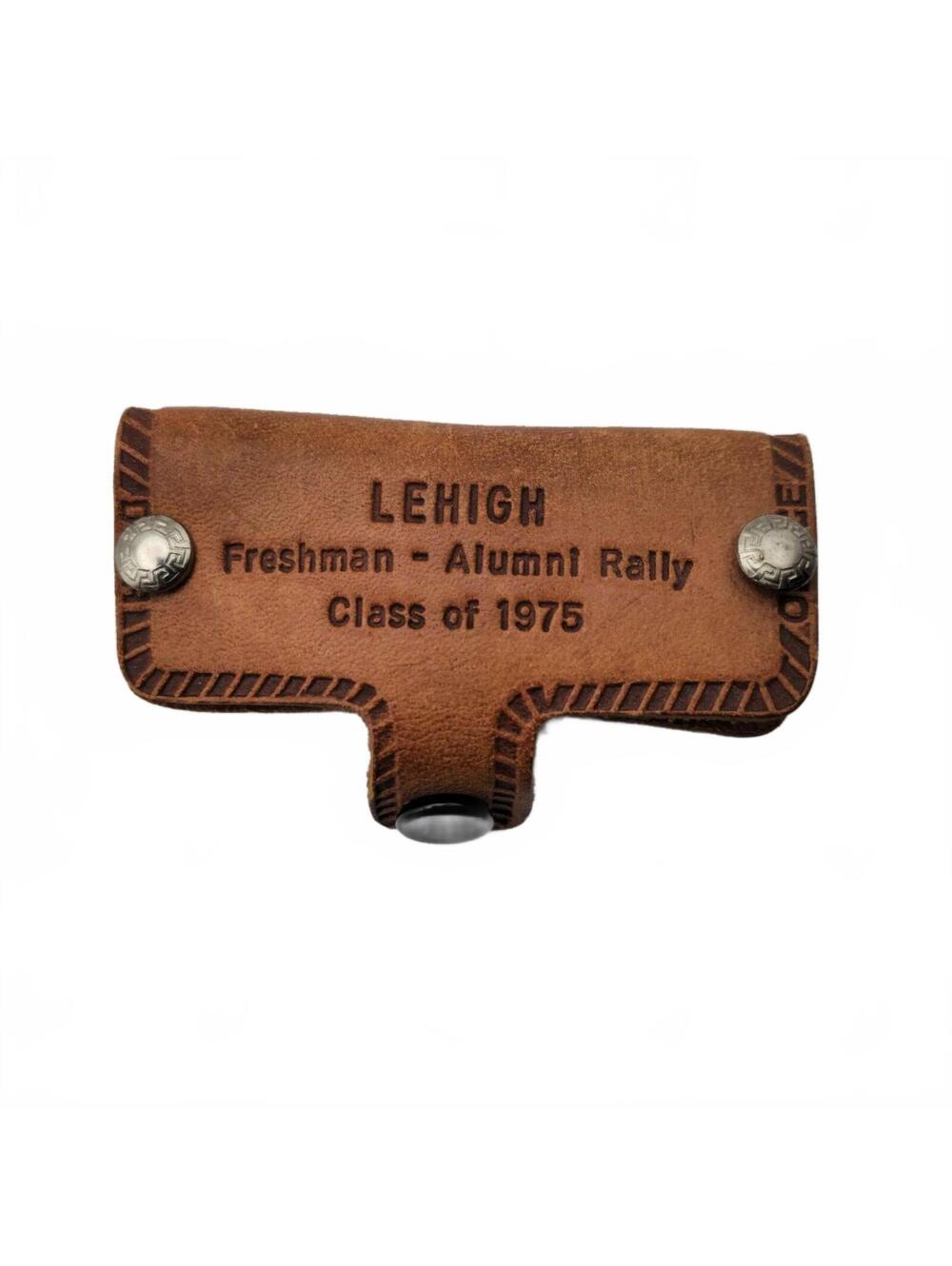 Lehigh University 1975 Leather Key Fob - First Coed Class